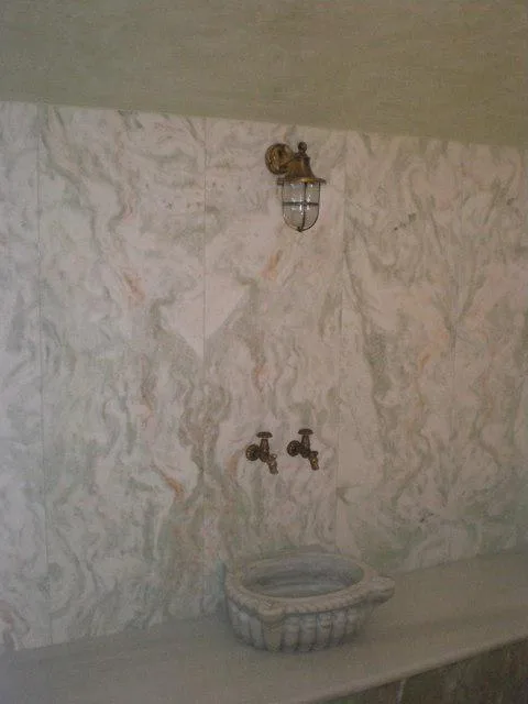 Τελική μαρμάρινη μορφή χαμάμ